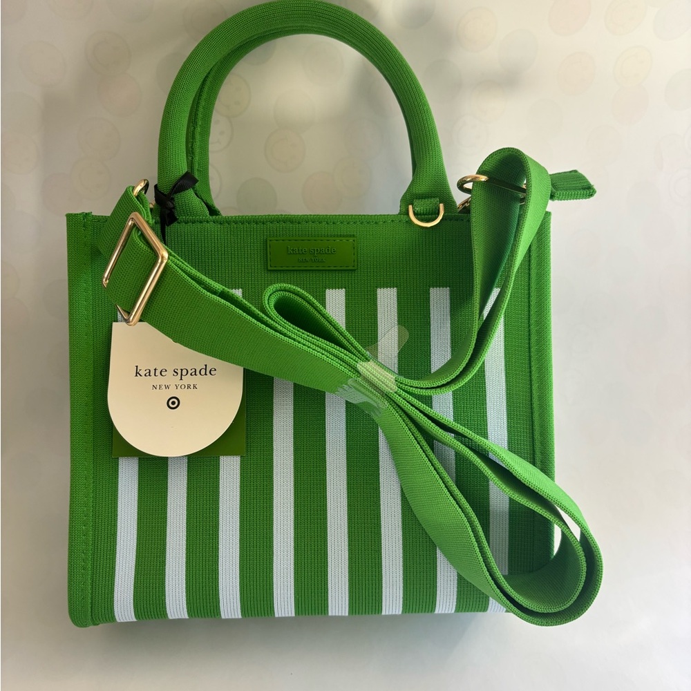 Kate Spade Target Green Striped Women's Bag
